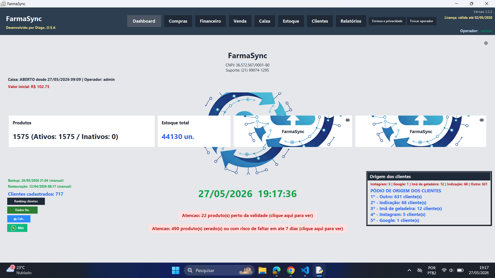 Dashboard FarmaSync 2